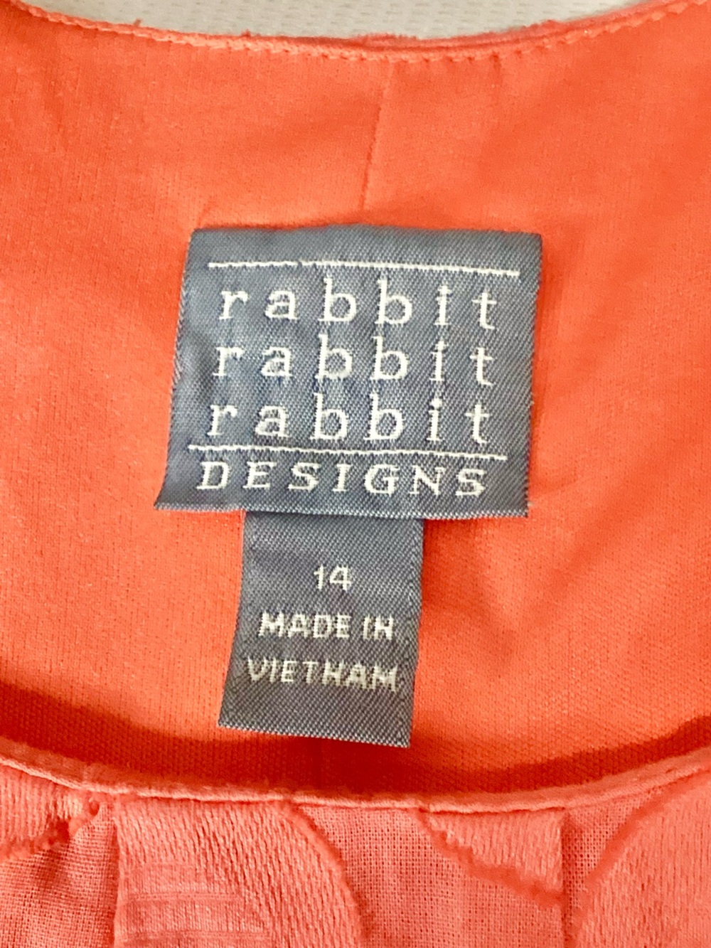 Rabbit Rabbit Rabbit Deep Coral Midi Dress - Picture 9 of 10